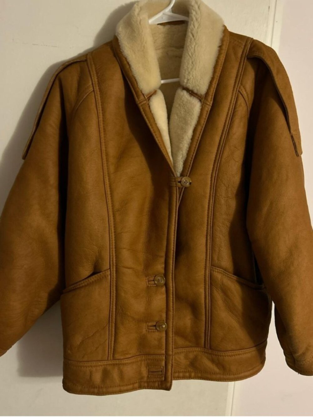 Vintage 70s Sawyer of Napa Shearling Leather Jacket
